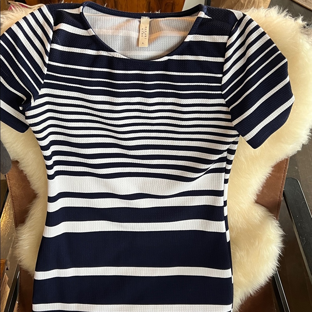 Wasabi + Mint Striped Bodycon Dress Size Large